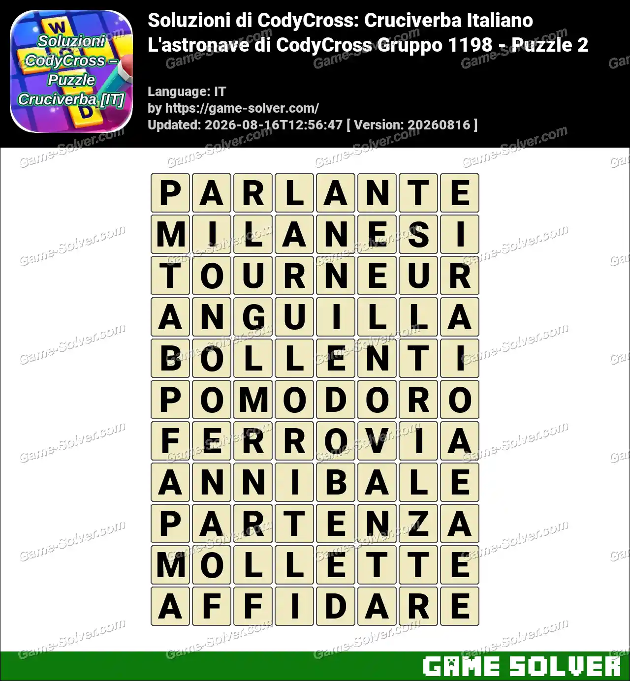 Soluzioni di CodyCross: Cruciverba Italiano L’astronave di CodyCross Gruppo 1198 – Puzzle 2